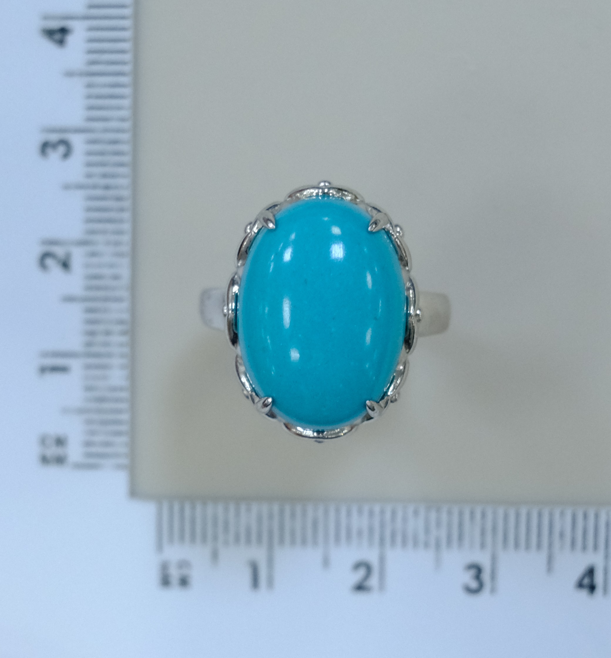 Серебряное кольцо с бирюзой